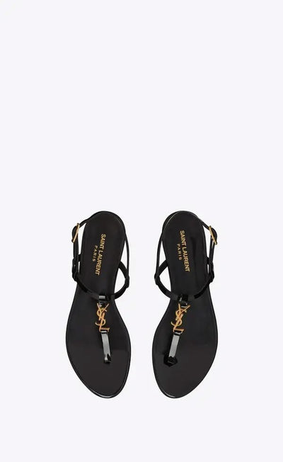 Saint Laurent Cassandra Flat Sandals