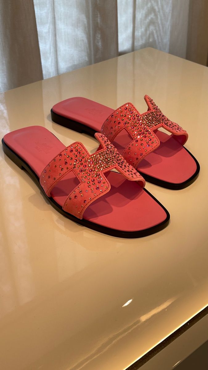 Hermes Oran Sandal "Strass