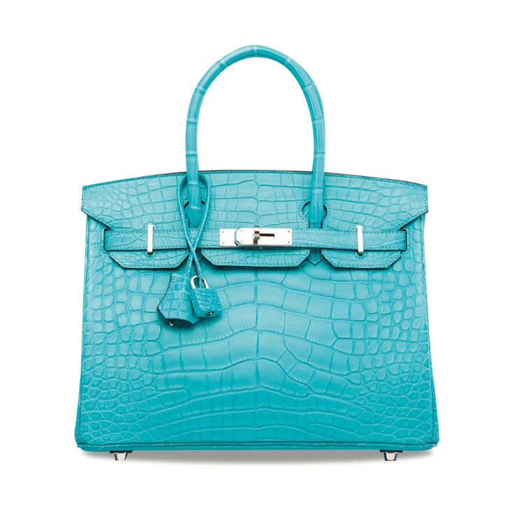Hermès Bleu Paon Matte Crocodile Birkin